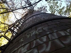 Looking straight up the smokestack